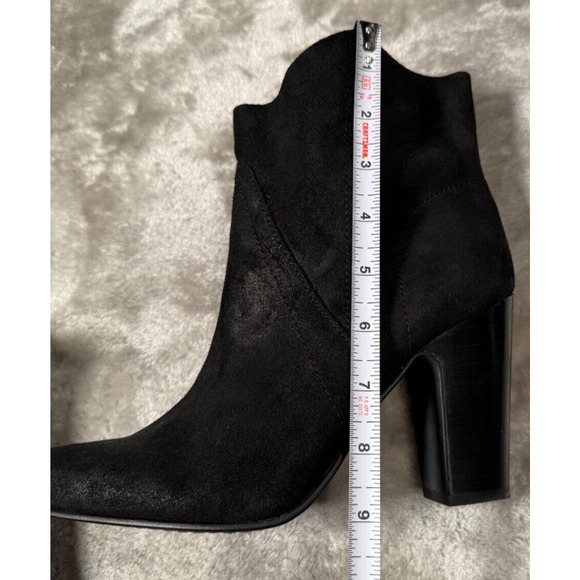 Vince Camuto Creestal Black Suede Pointed Toe Pull On Boots Womens Size 8.5 - Picture 7 of 8